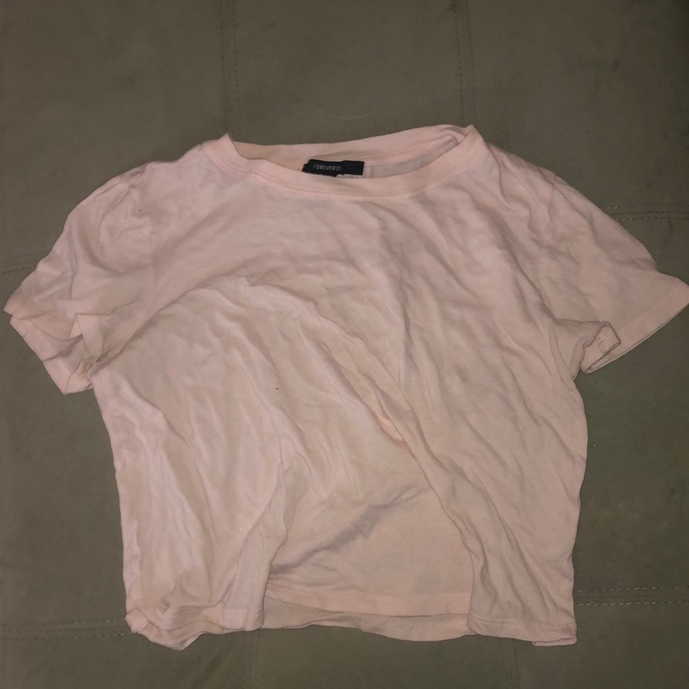 Pink crop top